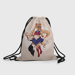 Рюкзак-мешок Sailor Moon, цвет: 3D-принт