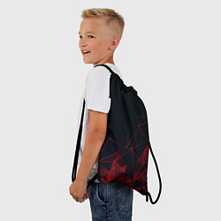Рюкзак-мешок RED STRIPES, цвет: 3D-принт — фото 2