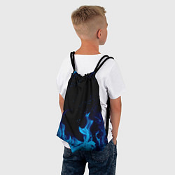 Рюкзак-мешок СИНИЙ ОГОНЬ, цвет: 3D-принт — фото 2