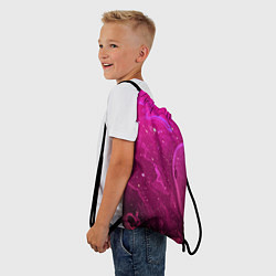 Рюкзак-мешок РОЗОВЫЙ КОСМОС, цвет: 3D-принт — фото 2