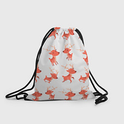 Рюкзак-мешок Милый олень, цвет: 3D-принт