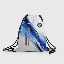 Рюкзак-мешок BMW волны - blue-white, цвет: 3D-принт