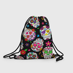 Рюкзак-мешок Шальные черепа, цвет: 3D-принт