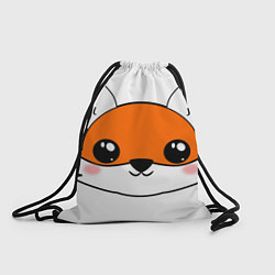 Рюкзак-мешок Милый лисёнок, цвет: 3D-принт