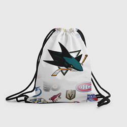 Мешок для обуви San Jose Sharks NHL teams pattern