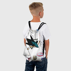 Рюкзак-мешок San Jose Sharks NHL teams pattern, цвет: 3D-принт — фото 2
