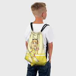 Рюкзак-мешок Cat Girl, цвет: 3D-принт — фото 2