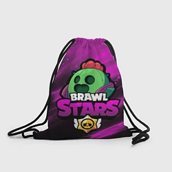 Рюкзак-мешок СПАЙК BRAWL STARS, цвет: 3D-принт