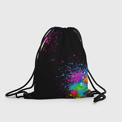 Рюкзак-мешок Брызги красок, цвет: 3D-принт
