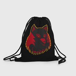 Рюкзак-мешок Wolf Logo, цвет: 3D-принт