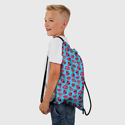 Рюкзак-мешок Губы Поп-арт, цвет: 3D-принт — фото 2