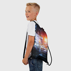 Рюкзак-мешок DIGITAL ABSTRACTION, цвет: 3D-принт — фото 2