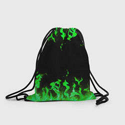Рюкзак-мешок GREEN FIRE ОГОНЬ, цвет: 3D-принт