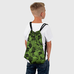 Рюкзак-мешок Камуфляж Черепа Текстура, цвет: 3D-принт — фото 2