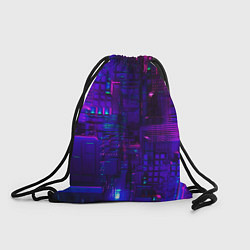 Рюкзак-мешок NEON CUBES, цвет: 3D-принт