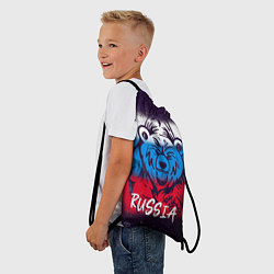 Рюкзак-мешок Russia Bear, цвет: 3D-принт — фото 2