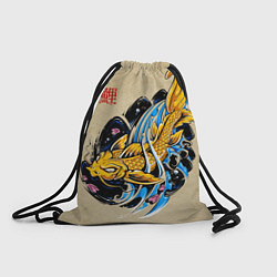 Рюкзак-мешок Золотая рыба кои, цвет: 3D-принт