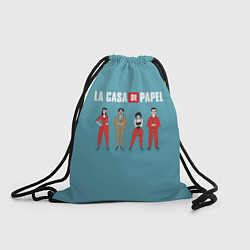 Рюкзак-мешок БУМАЖНЫЙ ДОМ, цвет: 3D-принт