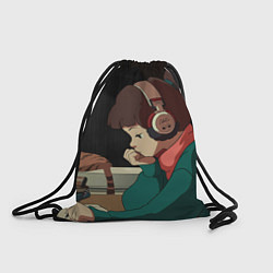 Рюкзак-мешок STUDY GIRL, цвет: 3D-принт