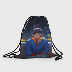 Рюкзак-мешок Зима, цвет: 3D-принт