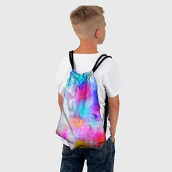 Рюкзак-мешок НЕОНОВЫЕ ПОТЕРТОСТИ, цвет: 3D-принт — фото 2