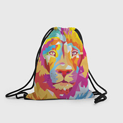 Рюкзак-мешок Акварельный лев, цвет: 3D-принт