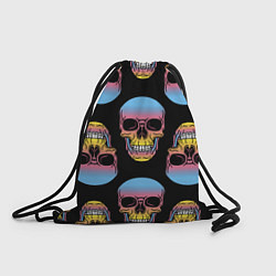 Рюкзак-мешок Neon skull!, цвет: 3D-принт