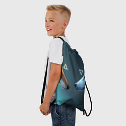 Рюкзак-мешок ЛИСА И ВОЛК D, цвет: 3D-принт — фото 2