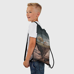 Рюкзак-мешок Самоизоляция, цвет: 3D-принт — фото 2