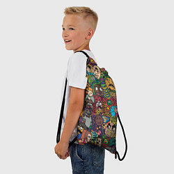 Рюкзак-мешок Цветные мемы из ВК, цвет: 3D-принт — фото 2