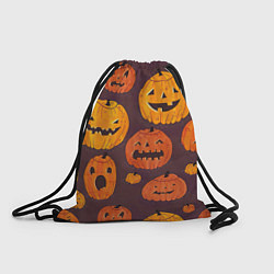 Рюкзак-мешок Весёлые тыквы, цвет: 3D-принт