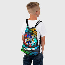 Рюкзак-мешок SONIC TRIO, цвет: 3D-принт — фото 2