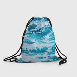 Рюкзак-мешок Вода волны пена море, цвет: 3D-принт