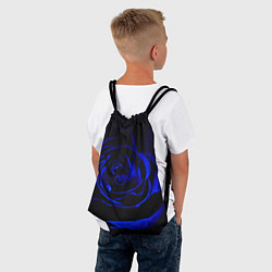 Рюкзак-мешок Синяя роза, цвет: 3D-принт — фото 2