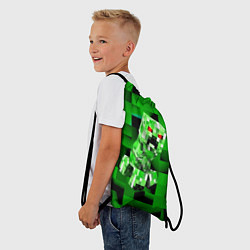 Рюкзак-мешок Minecraft creeper, цвет: 3D-принт — фото 2