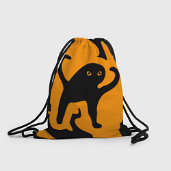 Рюкзак-мешок Кот- мем, цвет: 3D-принт