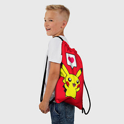 Рюкзак-мешок Pikachu Pika Pika, цвет: 3D-принт — фото 2