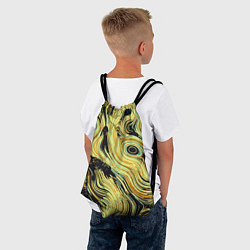 Рюкзак-мешок Желтые линии, цвет: 3D-принт — фото 2