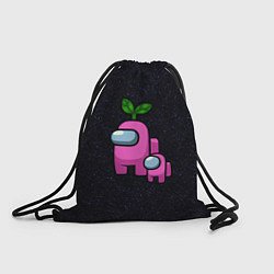 Рюкзак-мешок Among us Pink kid Pink, цвет: 3D-принт