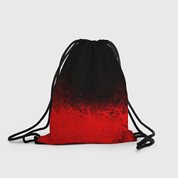 Рюкзак-мешок КРАСНО-ЧЕРНЫЙ ГРАДИЕНТ, цвет: 3D-принт