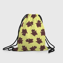 Рюкзак-мешок Медвежата, цвет: 3D-принт