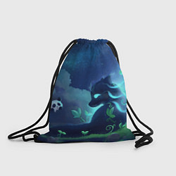 Рюкзак-мешок Панда и лиса, цвет: 3D-принт
