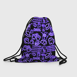 Рюкзак-мешок AMONG US NEON, цвет: 3D-принт