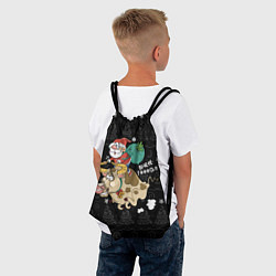 Рюкзак-мешок Санта на олене, цвет: 3D-принт — фото 2