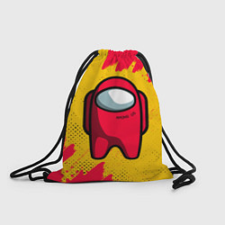 Рюкзак-мешок AMONG US - КРАСНЫЙ, цвет: 3D-принт