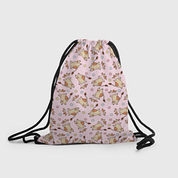 Рюкзак-мешок Фон с бычками, цвет: 3D-принт
