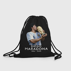 Рюкзак-мешок Diego Maradona, цвет: 3D-принт