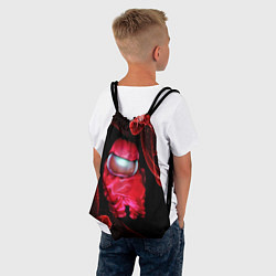 Рюкзак-мешок AMONG US - КРАСНЫЙ, цвет: 3D-принт — фото 2