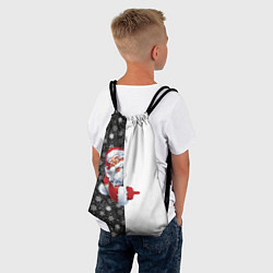 Рюкзак-мешок Дедушка Мороз, цвет: 3D-принт — фото 2
