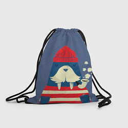 Рюкзак-мешок Морж, цвет: 3D-принт